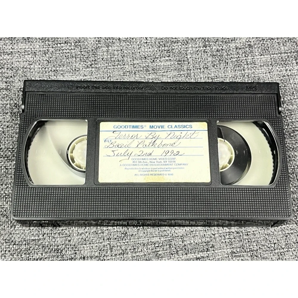 Terror By Night Sherlock Holmes VHS VCR Video Tape Used Movie Basil Rathbone